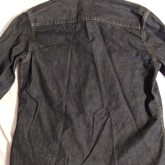 COPY - Gap 1969 Jean Shirt W/ Pearl Buttons Recycled Cotton Size Large EUC - Picture 11 of 11